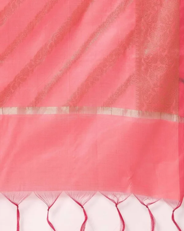 Chanderi Striped Jacquard Dupatta - Image 3